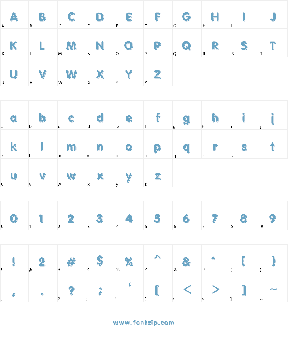 3d Font Character